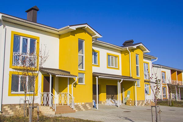 New houses in street